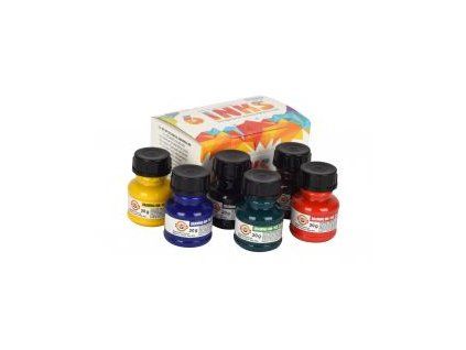 SOUPRAVA BAREVNÝCH TUŠÍ 6X20G 1417S0601KK