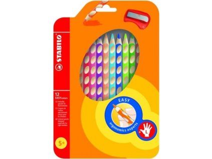 PASTELKY STABILO 12 KS+OŘEZÁVÁTKO PRO LEVÁKY 331/12