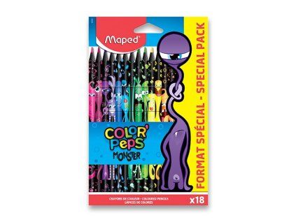 PASTELKY BEZDŘEV.18KS COLOR PEPS MONSTER 0086/9862600