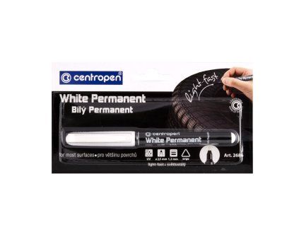 ZNAČKOVAČ 2686 BÍLÝ PERMANENTNÍ 1,2MM BLISTR