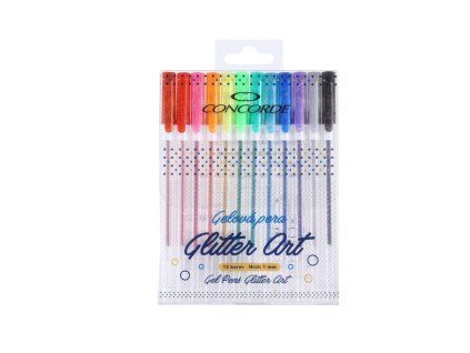 GELOVÁ PERA JEDNORÁZOVÁ GLITTER ART 12KS A65352