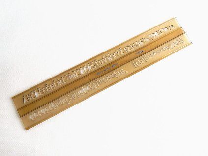 ŠABLONA PÍSMENOVÁ ISO 7,0MM KOUŘOVÁ 748037