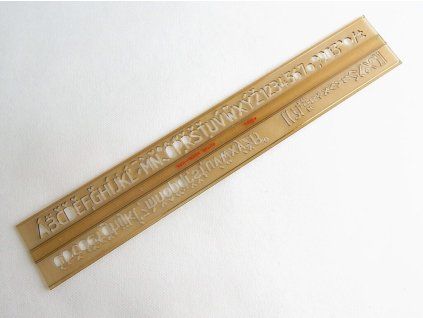 ŠABLONA PÍSMENOVÁ ISO 10,0MM KOUŘOVÁ 748039