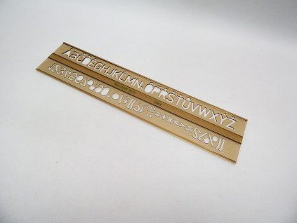 ŠABLONA ŠKOLNÍ PÍSMENOVÁ 14,0MM KOUŘOVÁ 748012