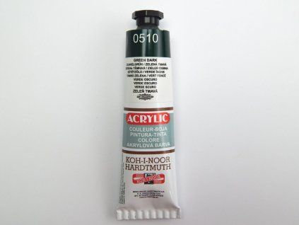 AKRYLOVÁ BARVA 40ML ZELENÁ TMAVÁ 162720 0510