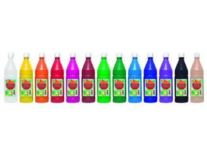 TEMPEROVÁ BARVA TMAVĚ MODRÁ V LAHVI 1000ML