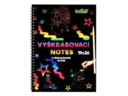 VYŠKRABOVACÍ NOTES  19X26CM 892007