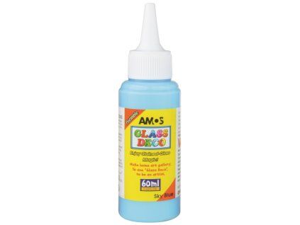 BARVA NA SKLO SVĚTLE MODRÁ Č.8 60ML 1503
