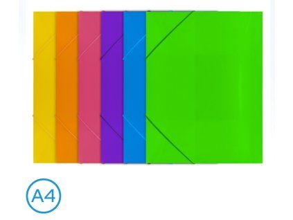DESKY NA SPISY A4 S GUMOU NEON MIX I255167