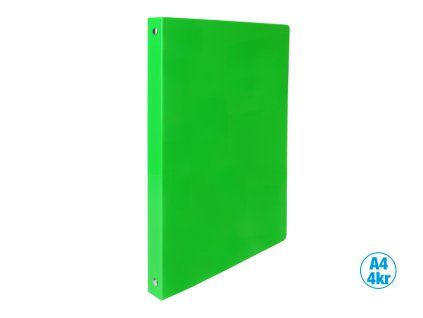 POŘADAČ 4-KROUŽKOVÝ NEON ZELENÝ J250365