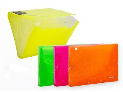 BOX NA DOKUMENTY A4 13 KAPES ORANŽOVÁ 101722 X