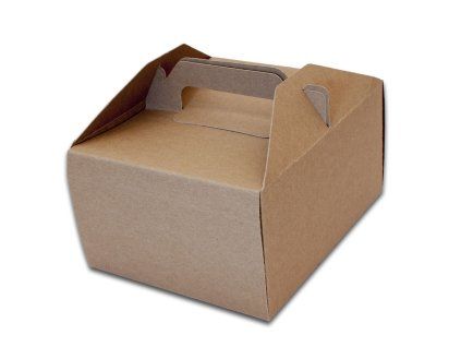 Výslužková krabice KRAFT 18,5x15x9,5 cm  950.18