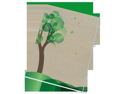 Blok šitý Eko A4, 50 listů, čtvereček, 14055/4 E Green Line