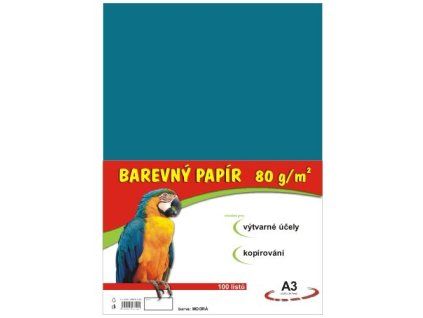 Barevný papír A3 100ks 80g světle modrý 230 190520