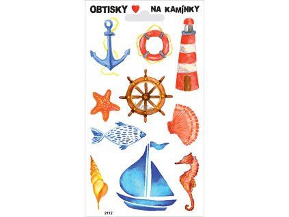 2112  Obtisky na kamínky - moře 3