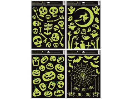 40003 Okenní fólie Halloween svíticí ve tmě 30 x 42 cm