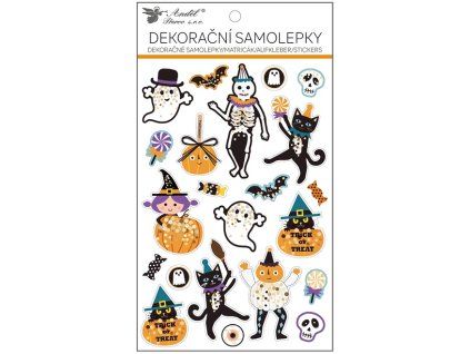 40502 Samolepky duch plastické s leskem 14,5 x 25 cm
