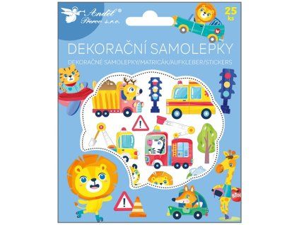 15151 Samolepky Transport 25 ks 13 x 15,5 cm