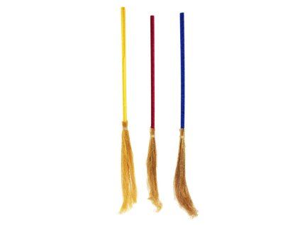 W032046 Set karneval - koště čarodejnické 90 cm