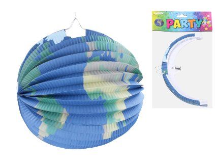 W030061 Lampion koule  25 cm ZEMĚ