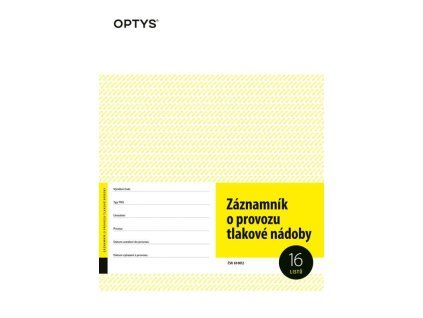 1236 Záznamník o provozu tlakové nádoby A4