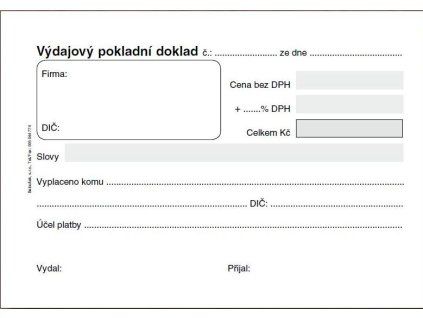 ET040 VYDAJOVY POKLAD.DOKLAD A6 PB#$