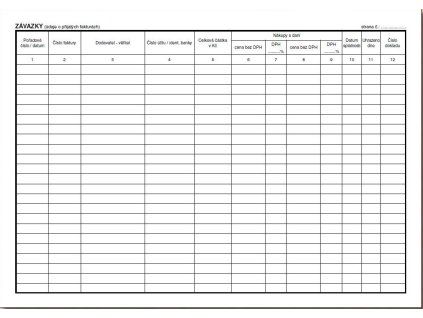 ET340 KNIHA ZÁVAZKŮ A4