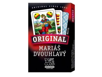 1715 KARTY MARIÁŠ DVOUHLAVÝ PAPÍROVÁ KRABIČKA