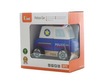 DŘEVĚNÉ AUTO POLICIE SKLÁDAČKA 502010