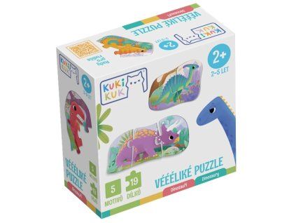 KUKIKUK VÉÉÉLIKÉ PUZZLE DINOSAUŘI   80006