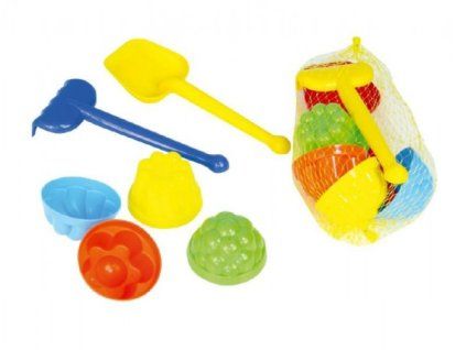 CHEMOPLAST SADA NA PÍSEK PLAST LOPATKA, HRÁBĚ, 4KS BÁBOVKY