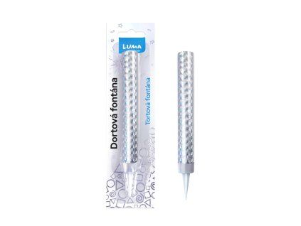 D614112 FONTÁNA 12CM STŘÍBRNÁ LUMA