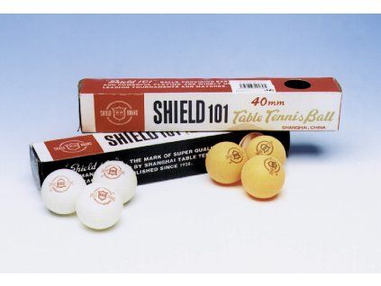 UNISON PINGPONGOVÉ MÍČKY SHIELD  BÍLÉ 40mm  6KS  1308