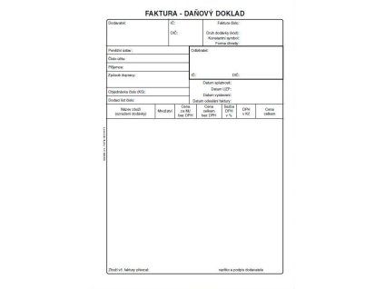 PT199 Faktura - daňový doklad A5