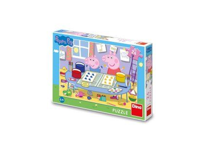 DINO PUZZLE 24D PEPPA PIG: VÝTVARNÍK  351783