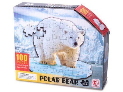 PUZZLE LEDNÍ MEDVĚD 100 DÍLKŮ V KR   81436