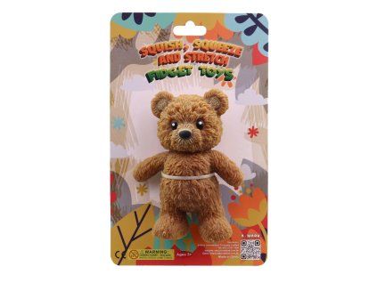 MEDVÍDEK SOFT 13CM NA KARTĚ   23524