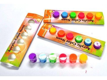 AKRYLOVÉ BARVY MINI NEONOVÉ 6KS 614496/9313
