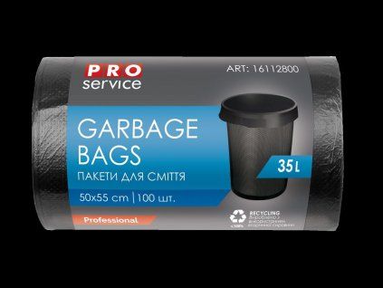 PYTEL NA ODPAD ALUFIX 35L 100KS HDPE ČERNÉ 50x55CM MS3525BLUNI
