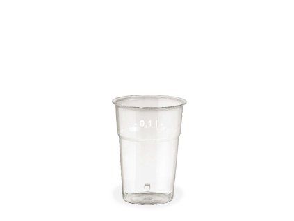 Kelímek krystal 0,10l čirý s ryskou  01.73110