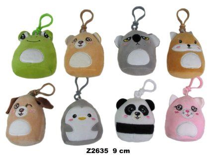 ZVÍŘÁTKO S PŘÍVĚŠKEM 10CM MIX   Z2635