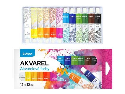 AKVARELOVÉ BARVY 12KS 12ML E330209