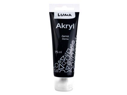 AKRYLOVÁ BARVA 75ML ČERNÁ E330230