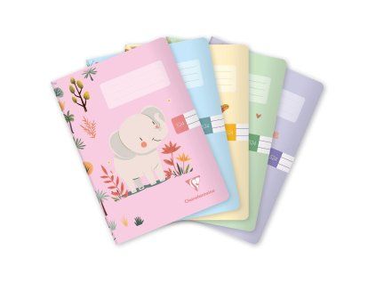 Školní sešit Clairefontaine KIDS A5 "524" linka 8mm, 20 listů CZ/SK  1524-00-KIDS