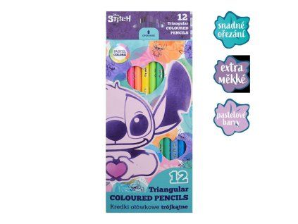 PASTELKY TROJHRANNÉ STITCH PASTEL 12KS R92047PTR X