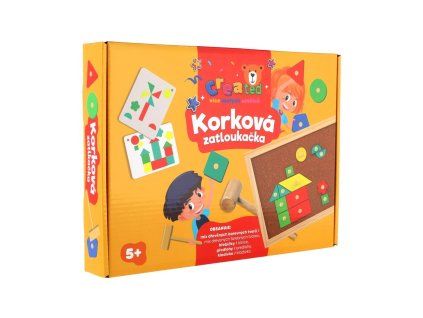 ZATLOUKAČKA KORKOVÁ CREATED DŘEVO S DOPLŇKY   800576