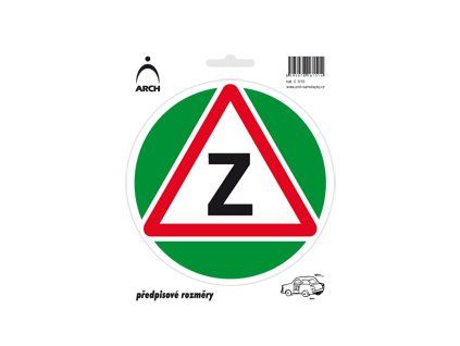 615 Samolepka "Začátečník" - předpisová