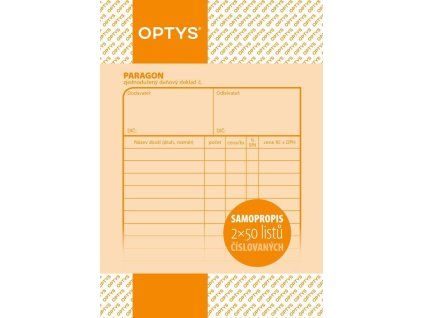 1086 Paragon A6, samopropisovací, číslovaný, 2 x 50 listů