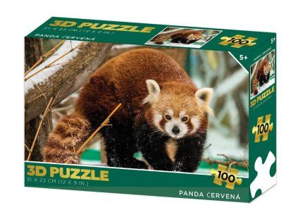 PUZZLE 3D PANDA ČERVENÁ   206390