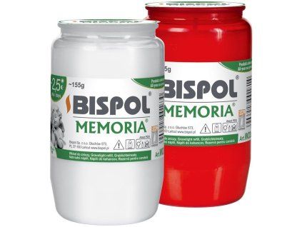 W03-D SVÍČKA OLEJOVÝ VKLAD S VÍČKEM MEMORIA ČERVENÁ 155g